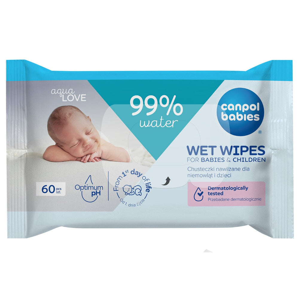 Baby Wet Wipes 99% Water (60 pcs)